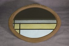 Miroir Ovale en chêne Art