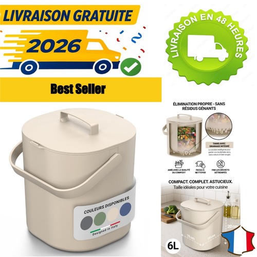 Poubelle compost cuisine - compost,