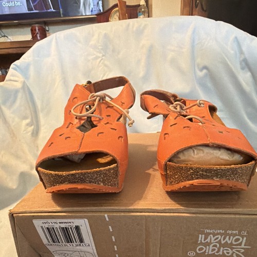 Sergio tomani orange leather - sergio,