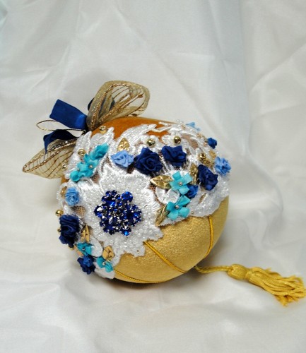 Silk ribbon embroidered - ribbon,