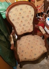 FAUTEUIL ANCIEN EN ACAJOU