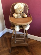 Ancienne chaise en bois haute Baumann 1930 vintage