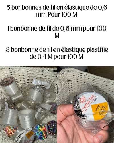 Crystal tec fil élastique - crystal,