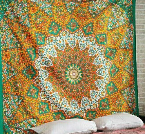 Couvre lit indien mural - mural, en