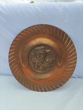 Antique copper plate decorative wall Gaor Villedieu varnish 17cm ?