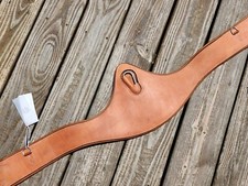 Butet Saumer Light Brown Padded Belly Guard Stud Jump Girth - 58"-145cm - WOW!