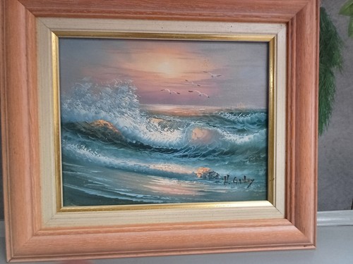 Tableau ancien huile sur - huile, toile