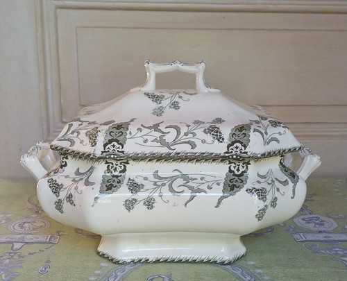 Ancienne soupière faïence - soupière,