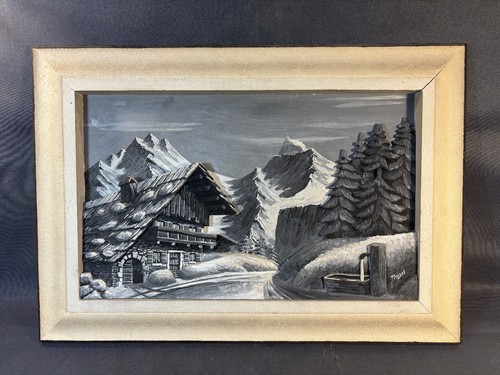 Ancien tableau platre - tableau,