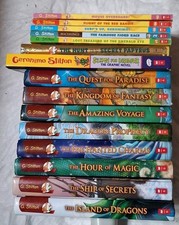 Big Lot Of Geronimo Stilton Books 8 Kingdom Of Fantasy 1 Graphic Novel 5 PB 1 HC