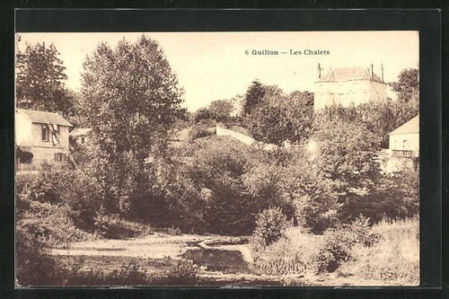 Cpa guillon les chalets - chalets,