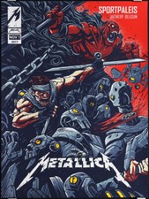 Metallica 2017 Sportpaleis Antwerp Belgium Silkscreen Poster Dayne Henry Jr. #d