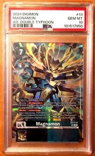 PSA 10 2024 Digimon Magnamon Double Typhoon Full Art Rare - ST17-13 - Gem Mint