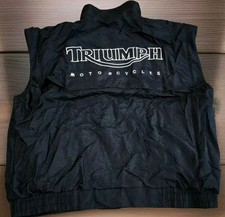 Triumph Motorcycles Black Vest Men’s Size XL  *NO SLEEVES*