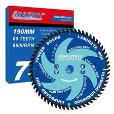  190mm 60T Trou 20mm. Lame De Scie Circulaire À Bois