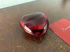 Presse papier cœur rouge modèle amour cristal Baccarat