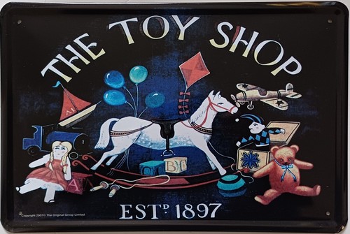Plaque métal vintage - the, toy