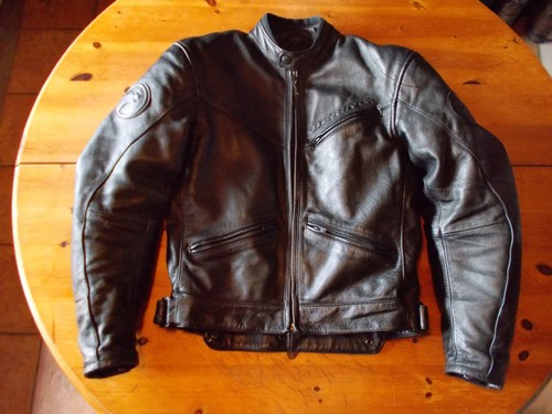 Blouson moto cuir noir - moto,