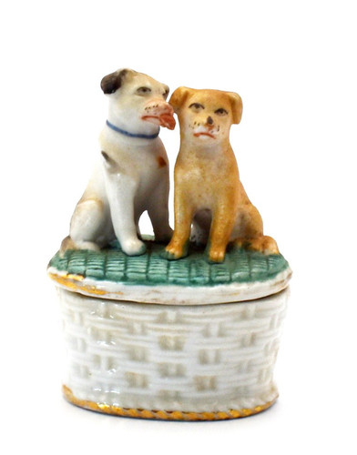 Boîte ovale porcelaine