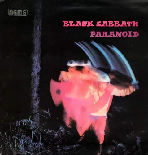 Black sabbath paranoid nems - black,