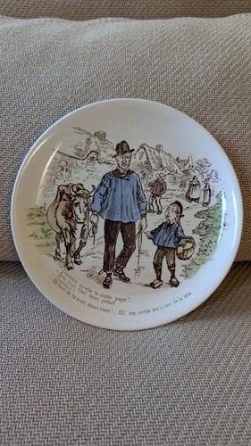 Ancienne assiette parlante - ancienne,