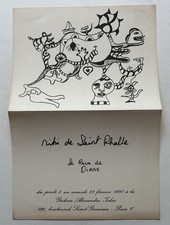 NIKI DE SAINT PHALLE - Carton d invitation - 1970
