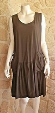 Robe marron sans manches neuve