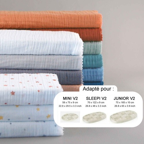 Drap housse double gaze pour - housse,