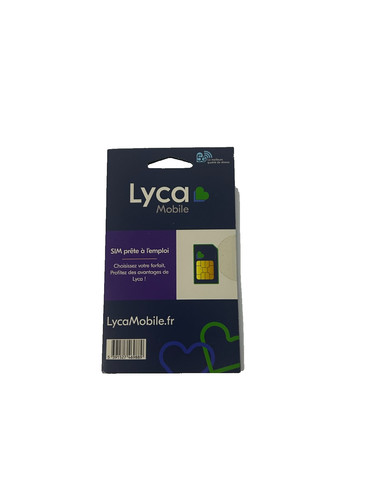 Carte sim lycamobile neuve non - carte,