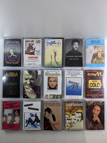 Lot cassettes audio - 15,