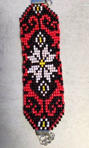 Bracelet perles rocaille - en,