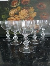 6 verres à vin en cristal de