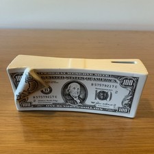 Vintage Retro $100 Banknote Piggy Bank Ref Lac 2 