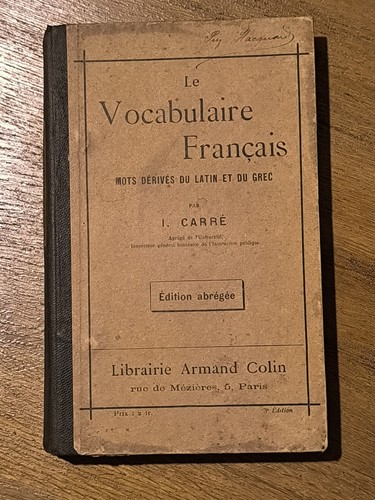 Ancien livre scolaire - ancien, le