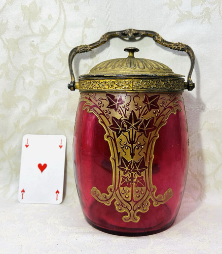 Legras gold enamelled - legras, jar
