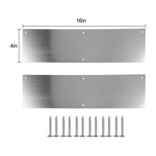 Plaque de porte en acier inoxydable design élégant pour portes extérieures 12