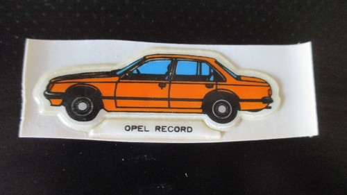 Opel record autocollant - autocollant, en