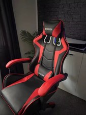 Gaming Chaise Bureau Massage Ordinateur Siège Similicuir - Mémoire De Forme