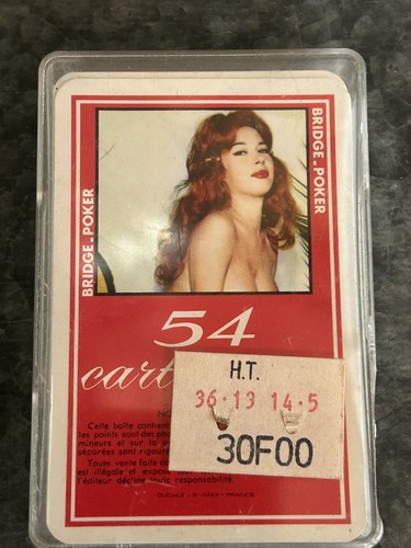 Ancien jeux cartes sexy - jeux, cartes,