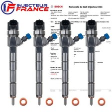 4x 0445110243 Bosch Injecteur Alfa Fiat Opel CADILLAC CDTi 1.9 D 0986435104