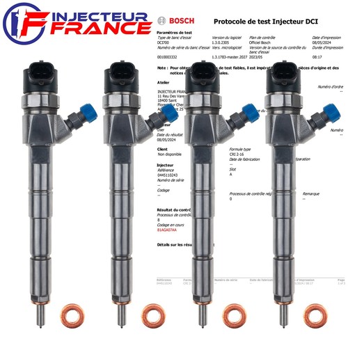 0445110243 bosch injecteur - 4x,
