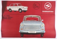 Old Advertising Sheet Trabant 601 De Luxe GDR Trabi Vintage 