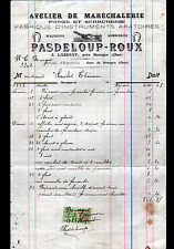 LAZENAY (18) MARECHALERIE FORGE SERRURERIE MACHINES AGRICOLES "PASDELOUP & ROUX"