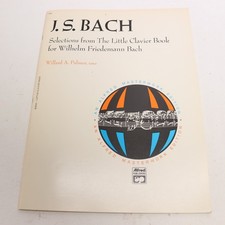Bach Selections from The Little Clavier Book Piano Score Lessons 1972 Alfre