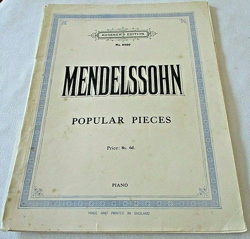 Mendelssohn pièces populaires - piÈces,