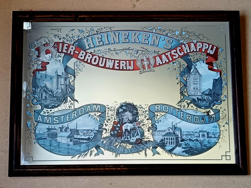 Vintage heineken miroir - vintage,