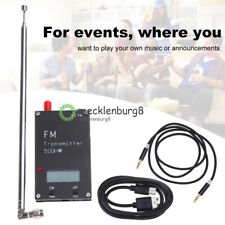 2000M 500mW FM Transmitter Frequency LCD Display Stereo 76-108MHz for FM Radio