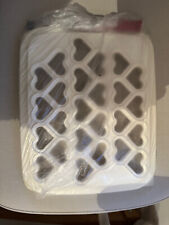 RAVIOLES PARTY FORME COEURS TUPPERWARE - NEUF - BLANC - PLAQUE DE 25 RAVIOLES