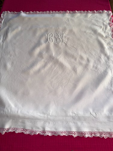 Taie oreiller ancienne pur - ancienne,