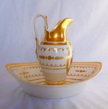 Ensemble lavabo Empire - porcelaine de Paris - Epoque Charles X